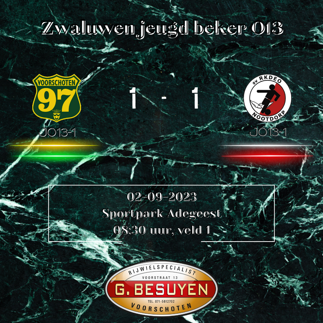 V97-RKDEO UITSLAG V97-RKDEO UITSLAG